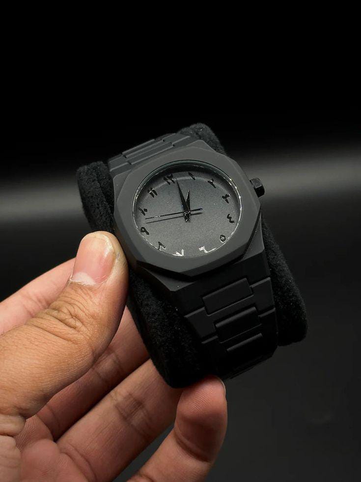 Black Arabic Watch    (Bahrain Delivery Same Day)