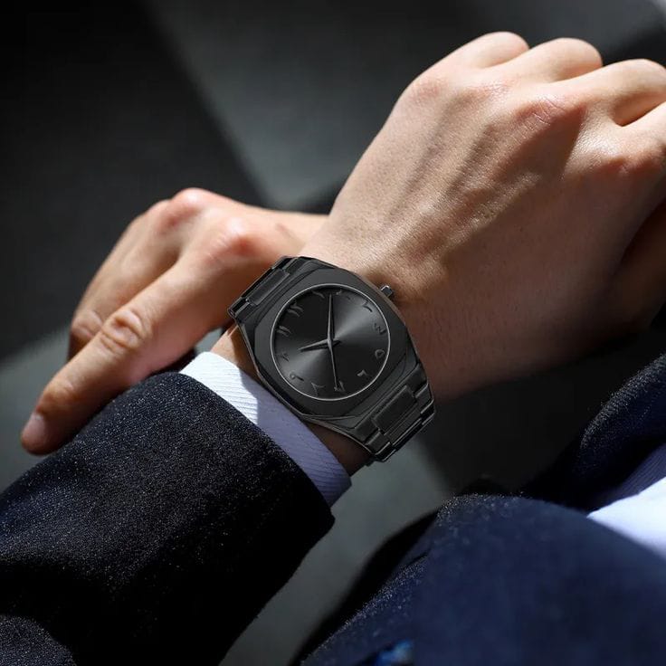 Black Arabic Watch    (Bahrain Delivery Same Day)